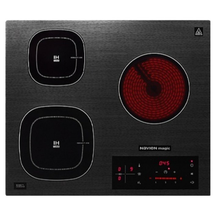 나비엔매직 하이브리드 전기레인지 3구