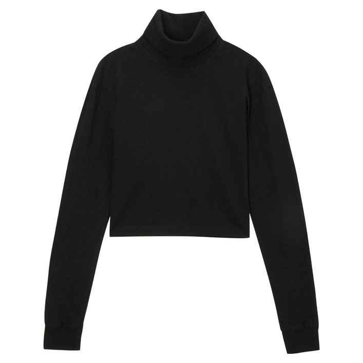 LCDC 여성용 TURTLE NECK CROPPED JERSEY TOP
