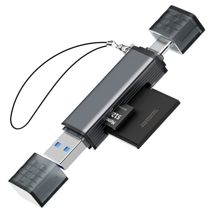일리온 C타입 USB-A 3.0 SD카드 MicroSD카드 OTG 멀티 카드리더기