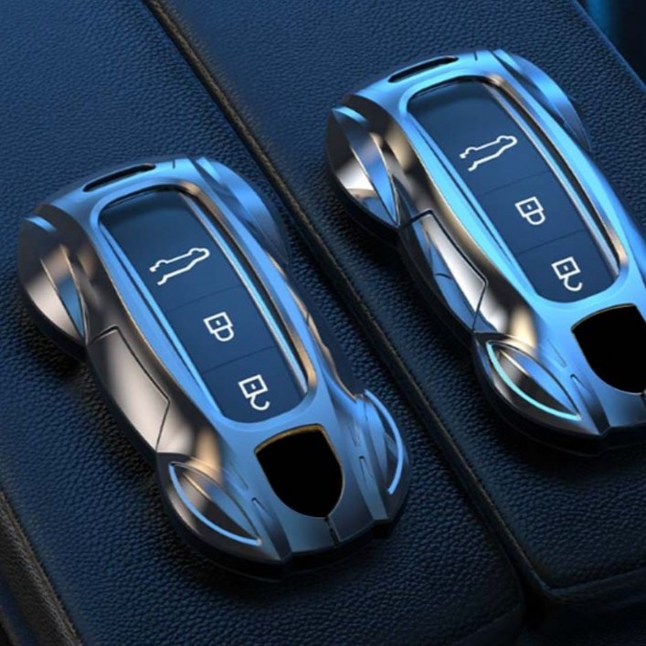 크로니클 바이퍼라인 포르쉐 호환 911 카이엔 메탈 키케이스, 이터널 실버, CBIPPOR2