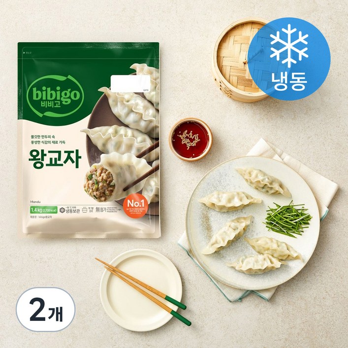 비비고 왕교자 냉동, 1.4kg, 2개