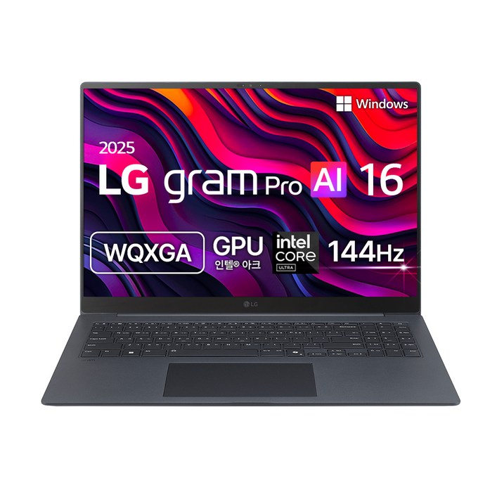 LG전자 2025 그램 Pro AI 16 WQXGA WQXGA 코어Ultra5 애로우레이크