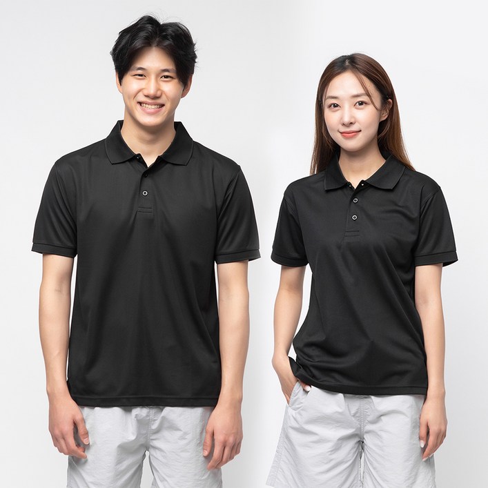 캐럿 남녀공용 기능성 퀵드라이 쿨링 카라 반팔 티셔츠 캐럿 남녀공용 기능성 퀵드라이 쿨링 카라 반팔 티셔츠