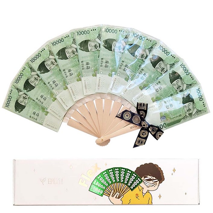 이플린 돈부채 1분완성 선물상자 리본 풀패키지 선물 세트