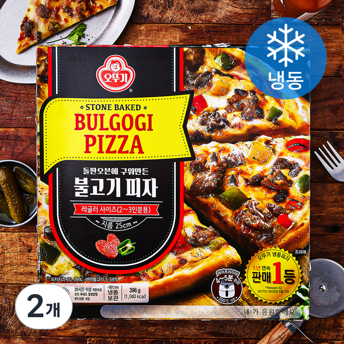 오뚜기 불고기 피자 (냉동), 396g, 1개입, 2개