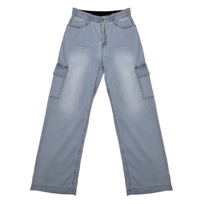 올리브데올리브 여성용 카고 와이드핏 진