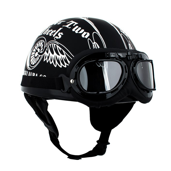 아우라 어반 스타일 오토바이 전동킥보드 고글모 헬멧 투휠