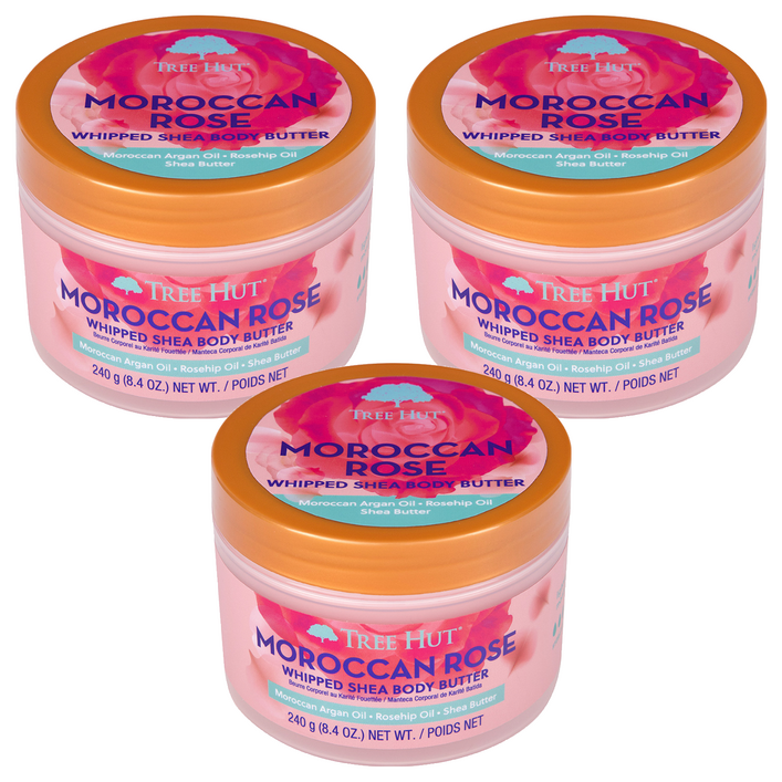 트리헛 휩 시어 바디크림 모로칸로즈, 3개, 240g