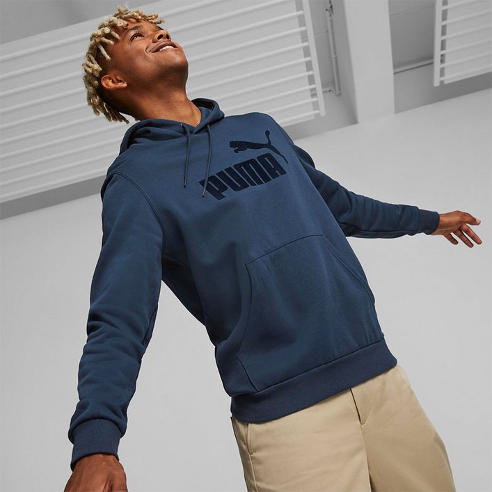 푸마 남성용 에센셜 플로크 FL 후드티