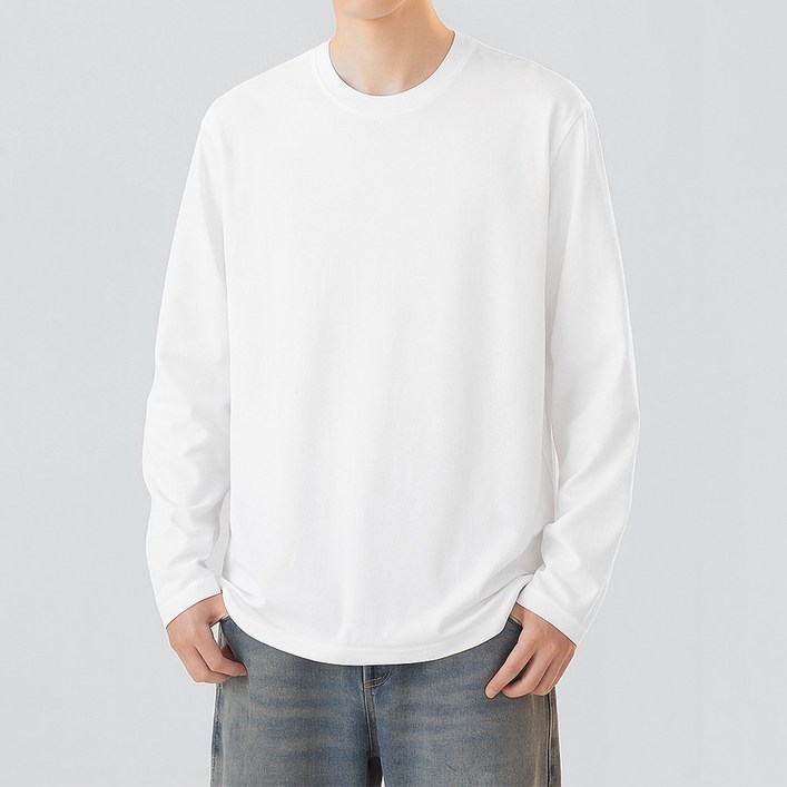 맨인모드 남성용 긴팔 기본 티셔츠 D0492