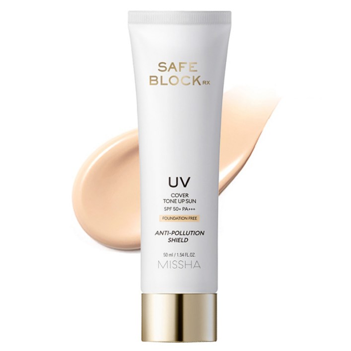 미샤 세이프 블록 RX 커버 톤업 선크림 SPF50 PA
