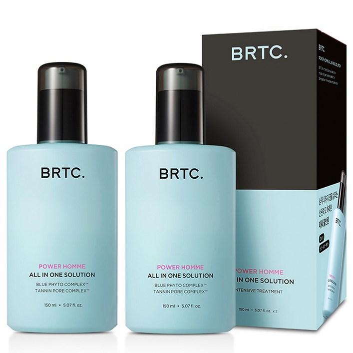 비알티씨 파워 옴므 솔루션 올인원, 150ml, 2개 비알티씨 파워 옴므 솔루션 올인원, 150ml, 2개