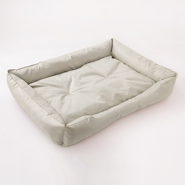 랜보어 반려동물 베이직 방수 쿠션, 아이보리, 1개