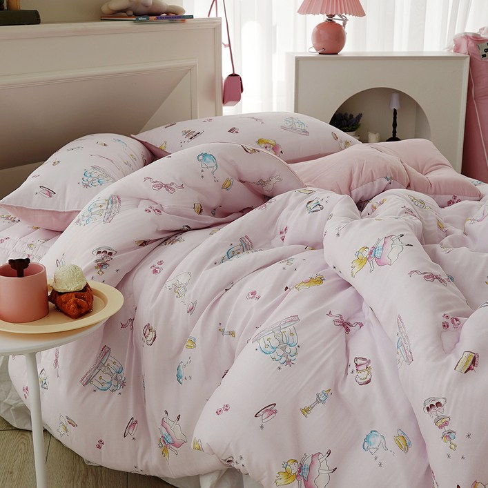 에이트룸 유아용 보들보들 모달 밀크 차렵이불