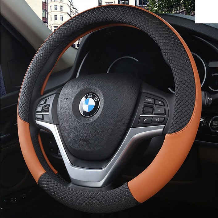 현대 포터2 핸들커버 전용 캐주얼 가죽, 브라운