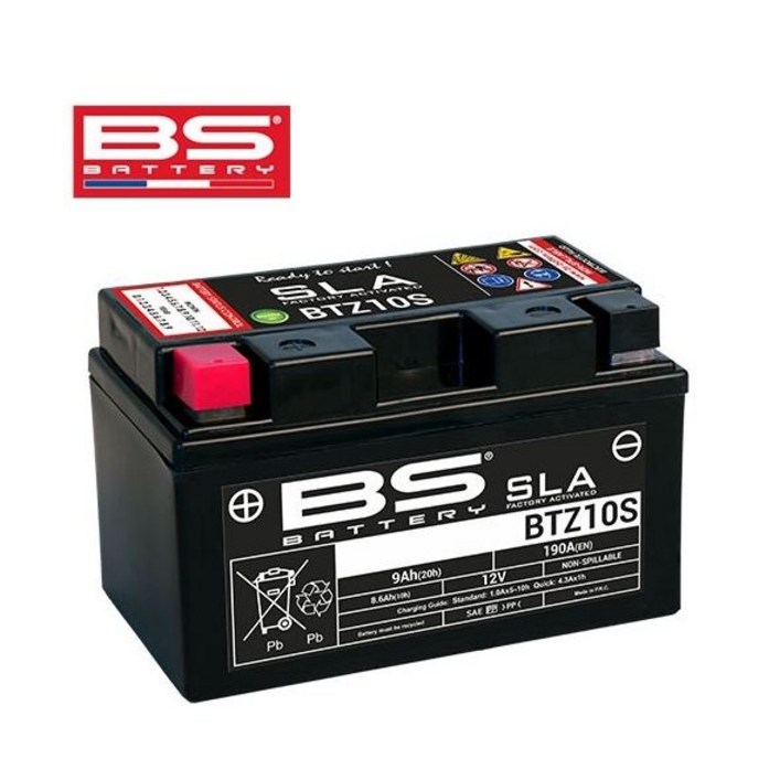 BS배터리 BTZ10S 12V유아사 YTZ10S 티맥스 0811, CBR600 등, 1개, BTZ10S