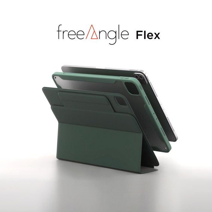 모키보 프리앵글 FLEX 스탠드 커버 펜슬수납 케이스, 아이패드를 더욱 튼튼하고 자유롭게, 그레이 그린, 1개 모키보 프리앵글 FLEX 스탠드 커버 펜슬수납 케이스, 아이패드를 더욱 튼튼하고 자유롭게, 그레이 그린, 1개