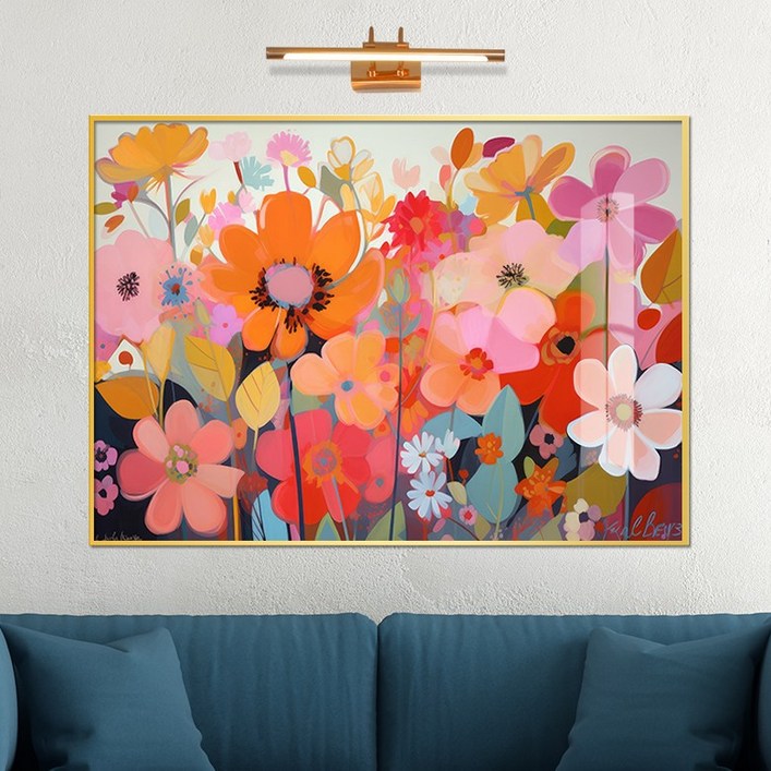보고아트 사계절 예쁜 액자 알록달록 플라워 거실 카페 인테리어 액자 소품, 1번 알록달록꽃밭B코스모스