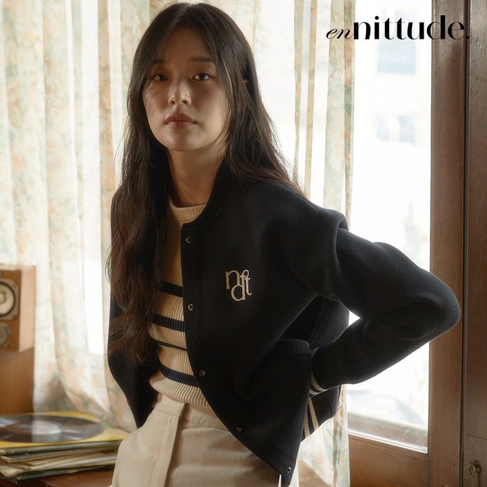 엔니튜드 울 블렌디드 보머재킷 3종 택1