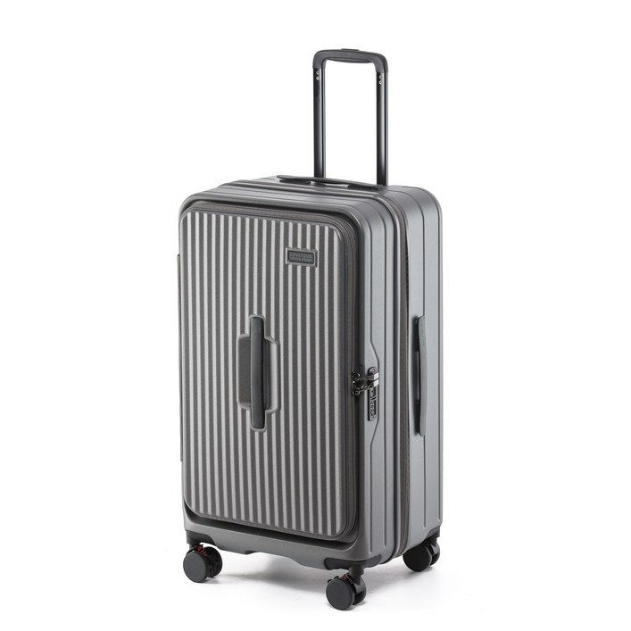 100%pc 전면 개방형 캐리어 확장형 대용량 캐리어 대형 여행 트렁크 가방 tsa락