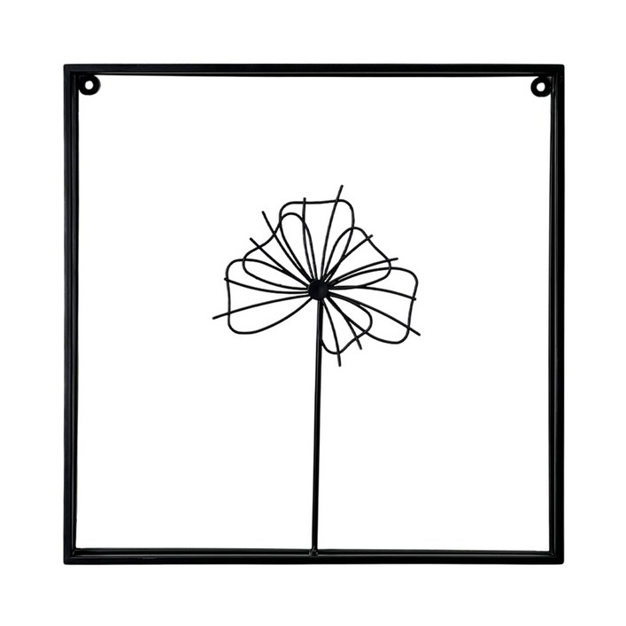 VITALO 메탈 벽장식 북유럽 꽃 액자 거실 까페 현관 인테리어 소품 집들이 선물