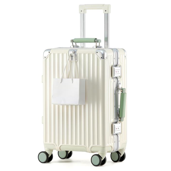 우위제 100pc 캐리어 알루미늄 프레임 하드 폴리카보네이트 여행용 캐리어 TSA락 3년AS