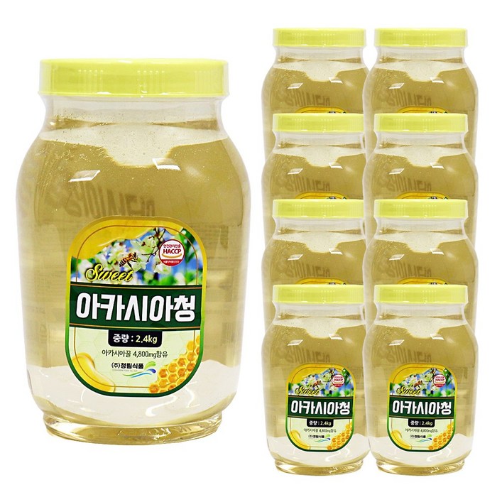 푸드올마켓 청림 sweet 아카시아청 2.4kg 한박스 2.4kg x 8ea, 2.4kg, 8개