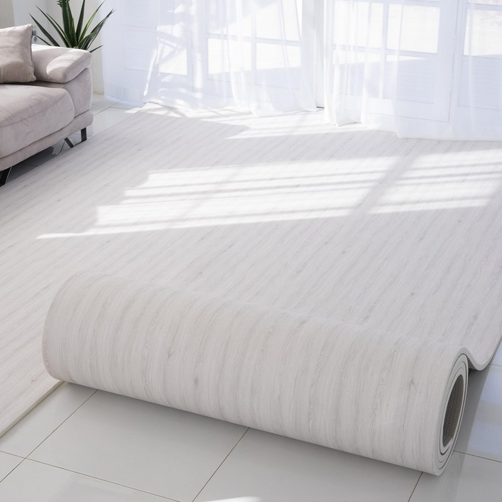 휴팡 디럭스 두께 21mm 고탄성 층간소음 방지 PVC 롤매트 유아 어린이 놀이방매트, 퓨어 오크