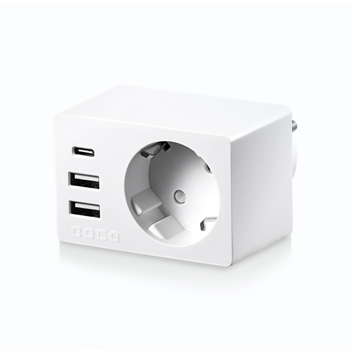 보코 미니원36 USB C타입 초고속충전 PD36W 1구 멀티탭, 1개, 화이트, 7.3cm