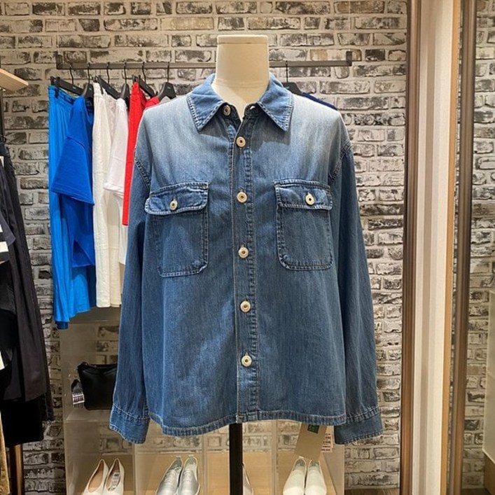 베네통 데님 셔츠 BABL91341107199