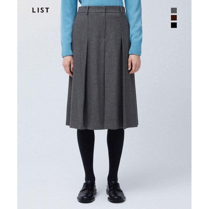 리스트 울 혼방 큐롯 팬츠 TWWSLO82250