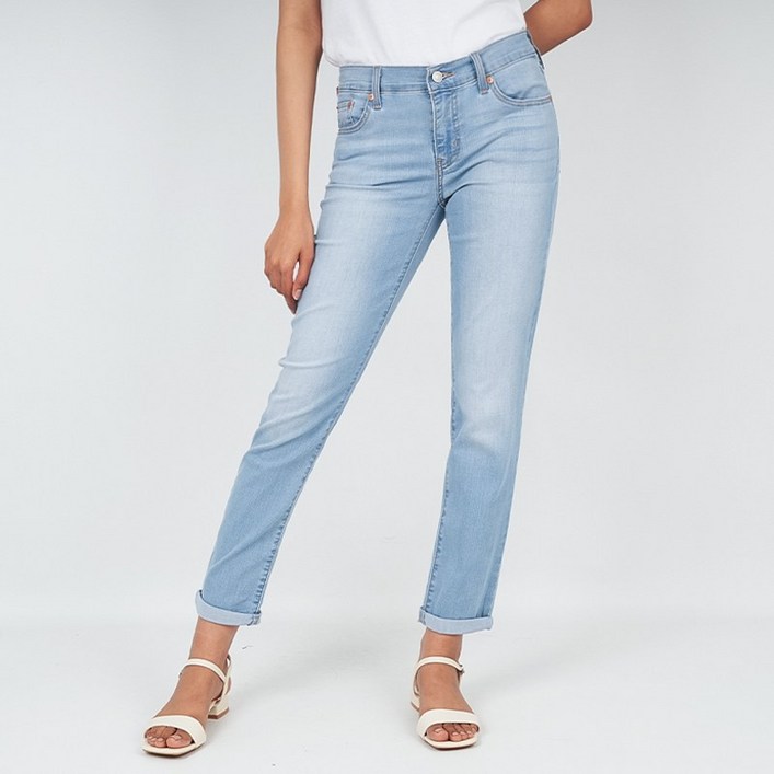 리바이스 여성 청바지 쿨진 보이프렌드 라이트블루 198870365