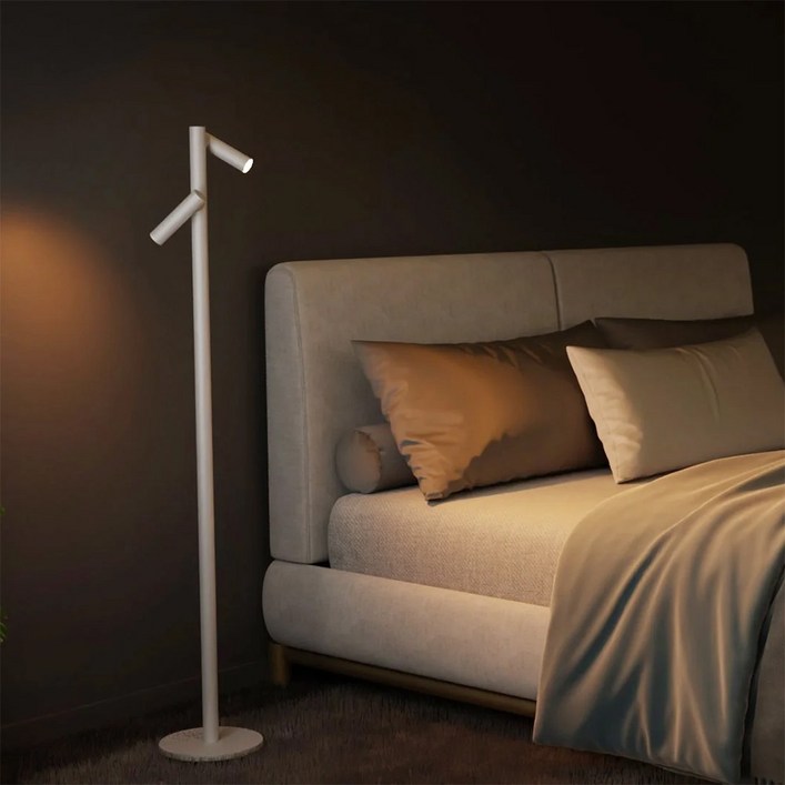 UBIQUA ZOOM TWIN FLOOR 유비콰 무드등 인테리어 조명 LED 충전식 포터블 스탠딩 램프 디밍, 샌드 329403