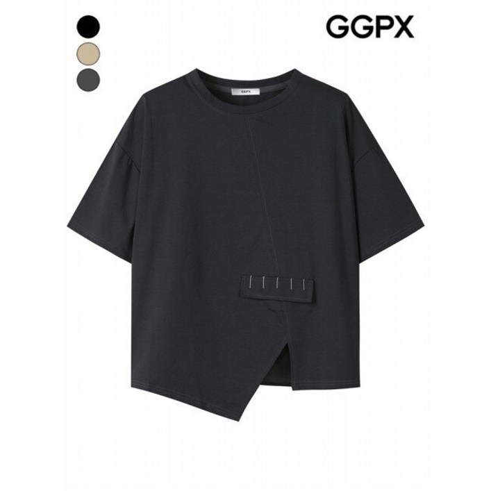 GGPX 트임 언발 포인트 티셔츠 GP4TS034F 2108857