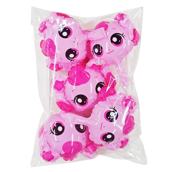 캐치티니핑 하츄핑 포실핑 말랑핑 산리오 쿠루미 시나모롤 주먹사이즈 미니 풍선 졸업식 어린이집 학예회 발표회 재롱잔치 특이한, 5개, 하츄핑핑크
