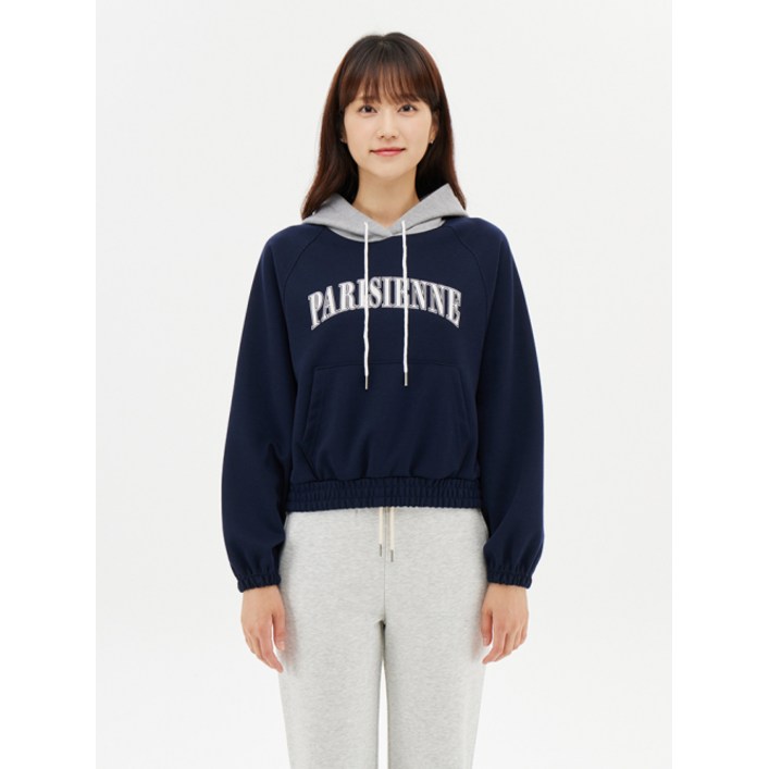 탑텐 TOPTEN 여성 더블 니트 그래픽 스웨트 후디MSE3TH2001 MSE3TH2001 196250