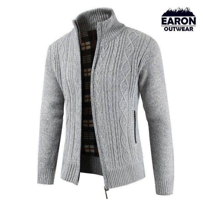 EARON 꽈배기 기모 집업 가디건 EARON 꽈배기 기모 집업 가디건