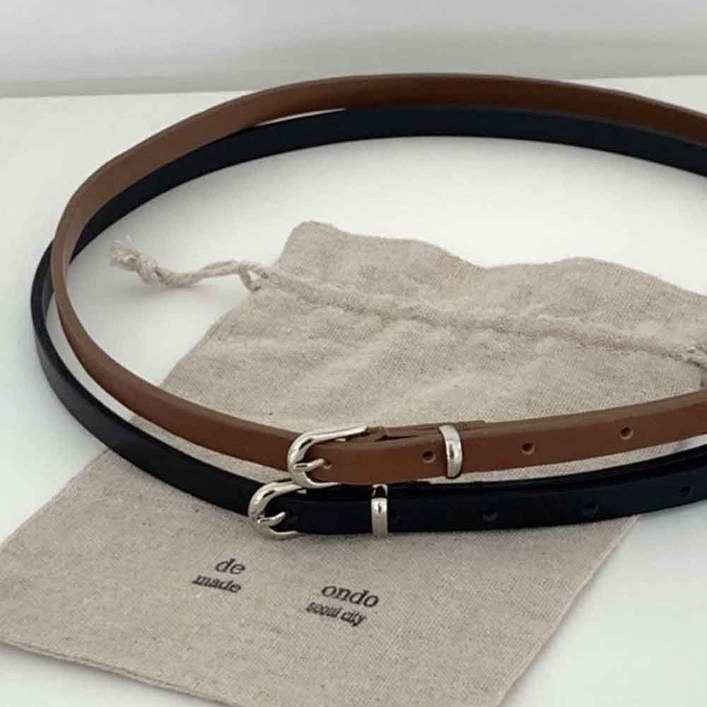 de ondo 드온도 이태리 소가죽 벨트