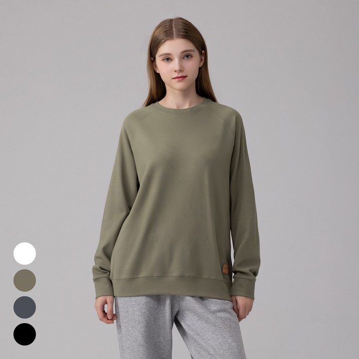 에버라스트 여성 맨투맨 티셔츠 나그랑 긴팔티