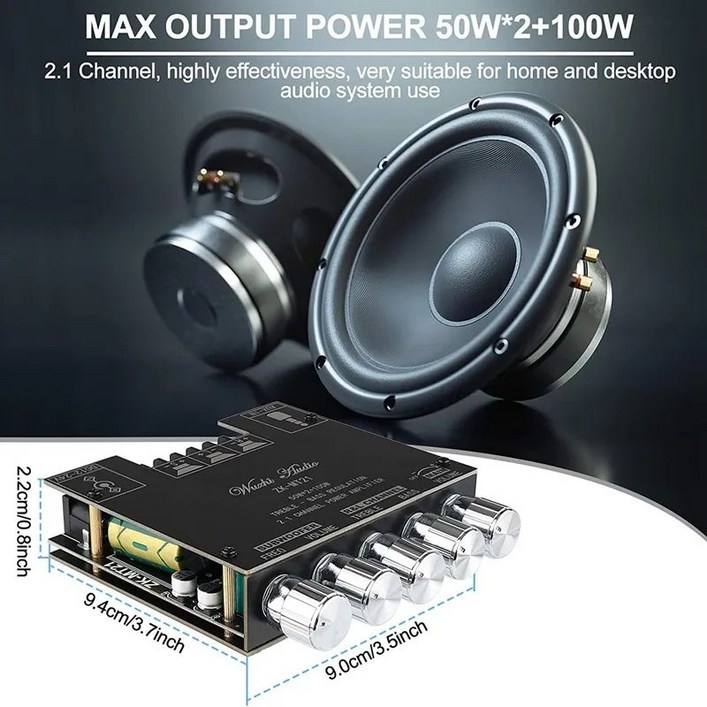 블루투스 5.0 100W DIY 앰프모듈 키트 ZXMT21 블루투스 5.0 100W DIY 앰프모듈 키트 ZXMT21