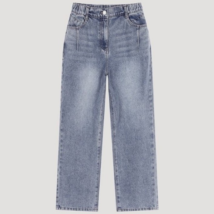 매장정품 SHESMISS 쉬즈미스 테이퍼드 밴딩 데님 팬츠 SSMSLO32040 1222525