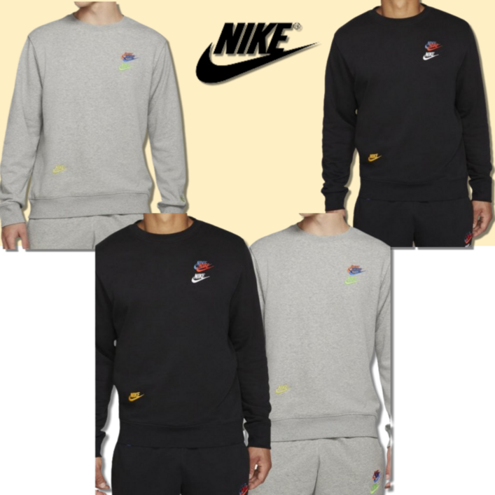 당일발송 나이키 NIKE 멀티로고 스우시 맨투맨 티셔츠 긴팔티 스포네틱 양말