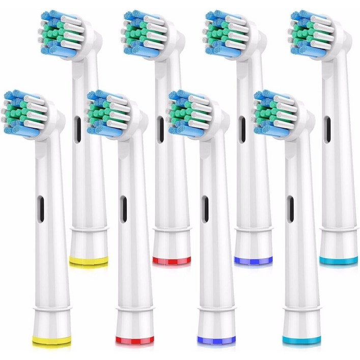 오랄비 브라운 호환 전동칫솔모 4팩 16개입 리필모 프리시즌클린 7000Pro 10009600 500030008000 토비메모리, 1세트, 오랄비 2팩