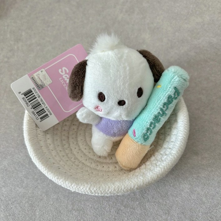 당일발송 정품 산리오 빼빼로 8cm 봉제인형 초코과자 키링 인형 애착인형 선물