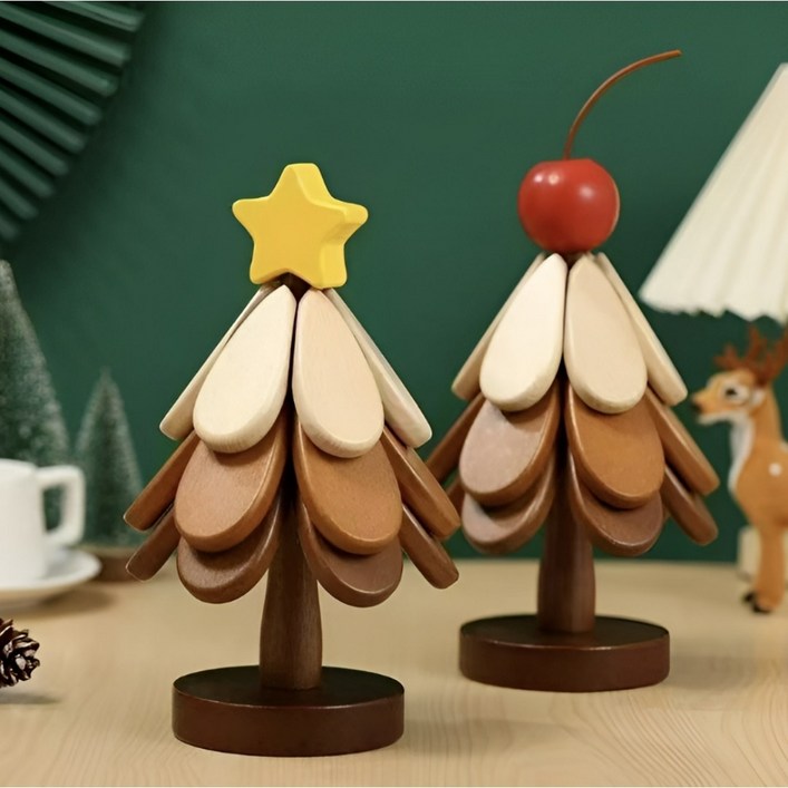 천만마켓 트리 냄비받침 원목 우드 집들이선물