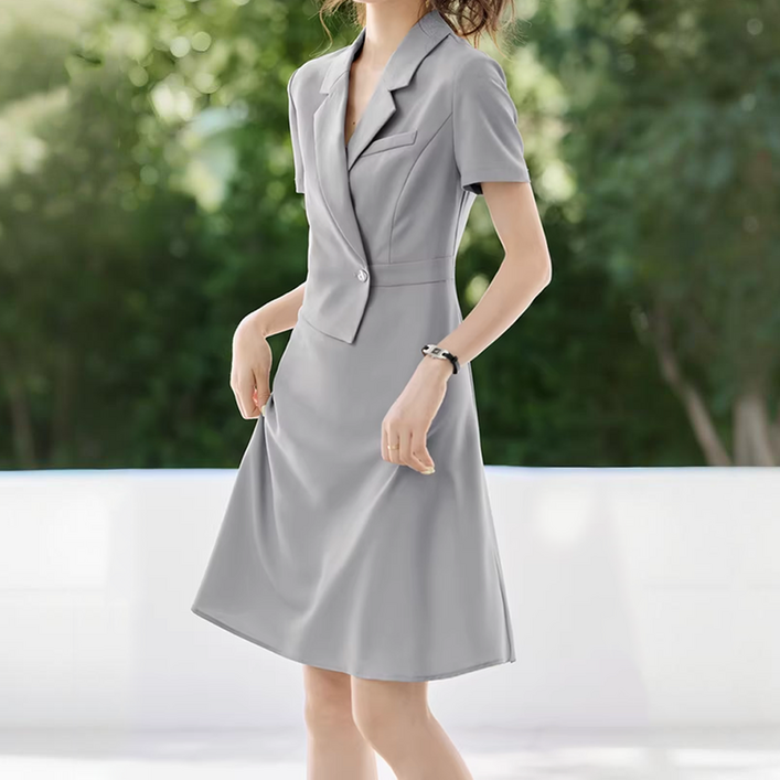 오피스 정장 원피스 여성 슬림핏 출근룩 하객룩 데일리 고급 롱원피스