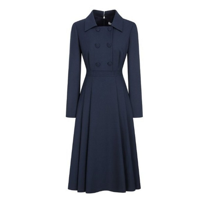 JJ지고트 체인 장식 더블 플리츠 원피스 GPBA0OP301