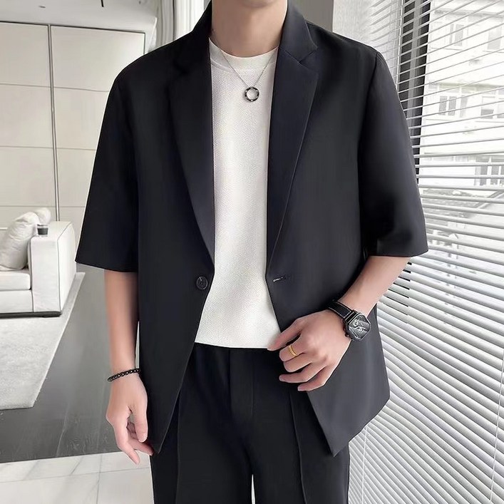 휠렉스 남자 여름 반팔 정장자켓 J147