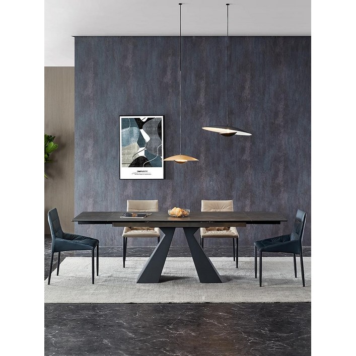 포세린 식탁 확장형 인출식 테이블 세라믹 접이식 익스텐션 다이닝