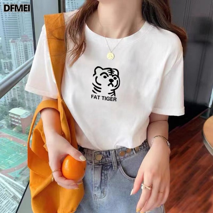 DFMEI 반팔 티셔츠 ins 탑